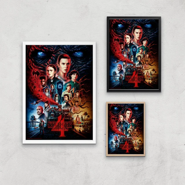 Stranger Things Composition Giclee Art Print