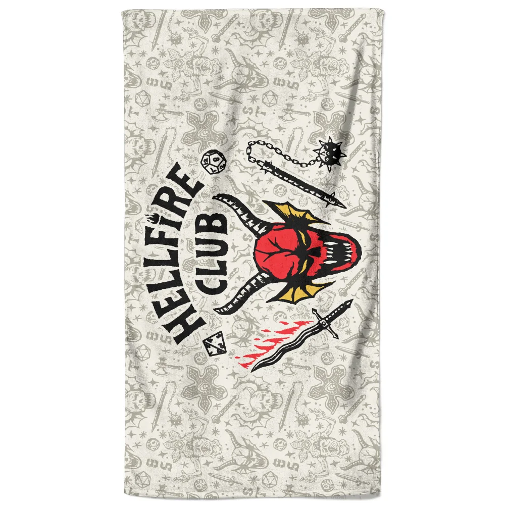 Serviette de plage Stranger Things Hellfire Club Image 1