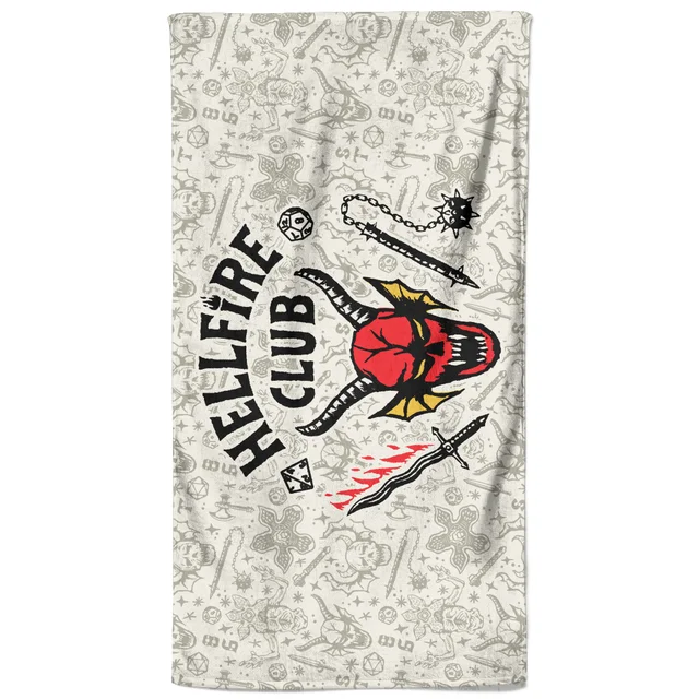 Serviette de plage Stranger Things Hellfire Club