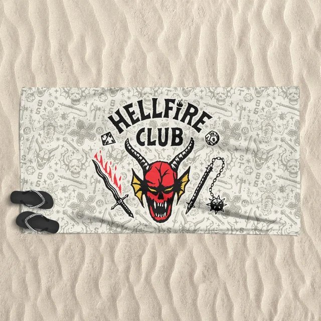 Serviette de plage Stranger Things Hellfire Club
