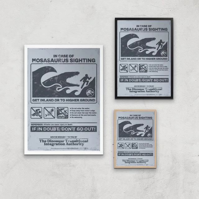 Jurassic World Mosasaurus Sighting Giclee Art Print