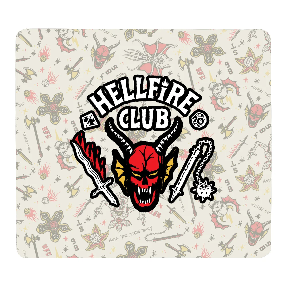 Stranger Things Hellfire Club Icons Tapis de Souris - Petit Image 1