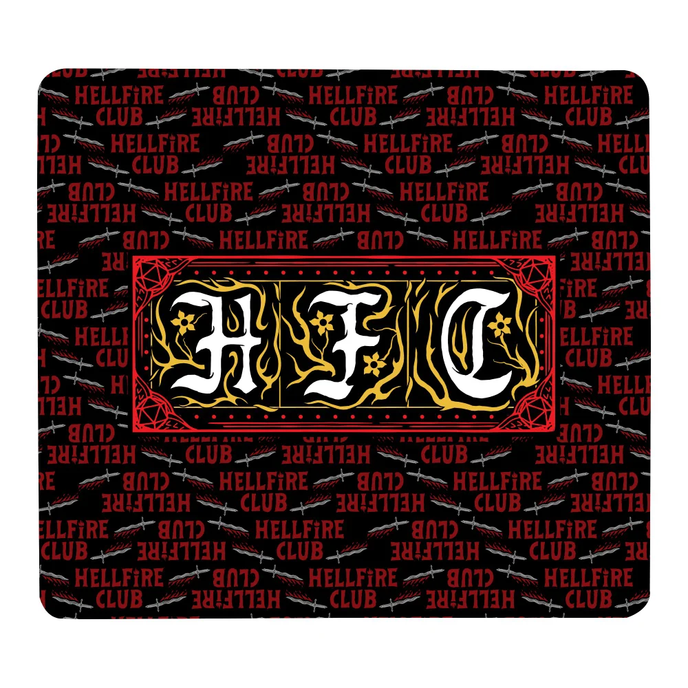 Stranger Things Hellfire Club Text Tapis de Souris Gaming - Petit Image 1