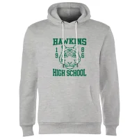 Sweat à capuche Stranger Things Hawkins High School - Gris - undefined undefined