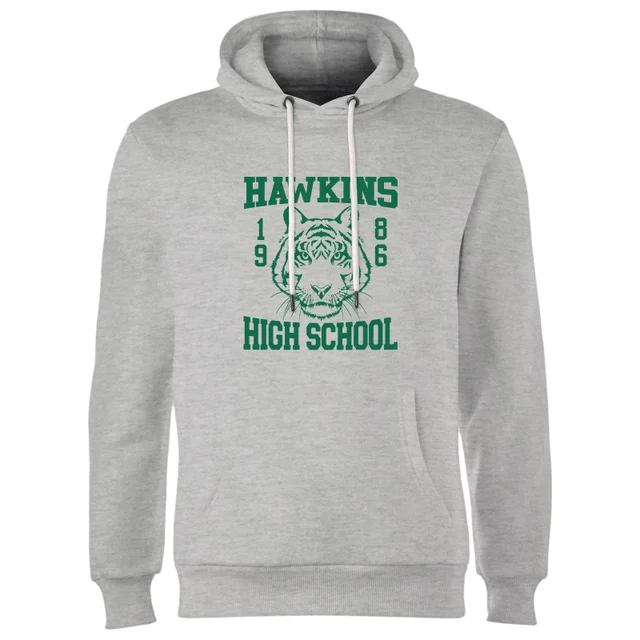 Sweat à capuche Stranger Things Hawkins High School - Gris