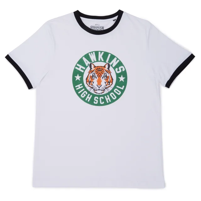 T-Shirt Stranger Things - Blanc/Noir