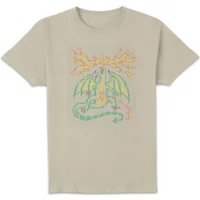Stranger Things Scantron Dragon T-Shirt - Cream