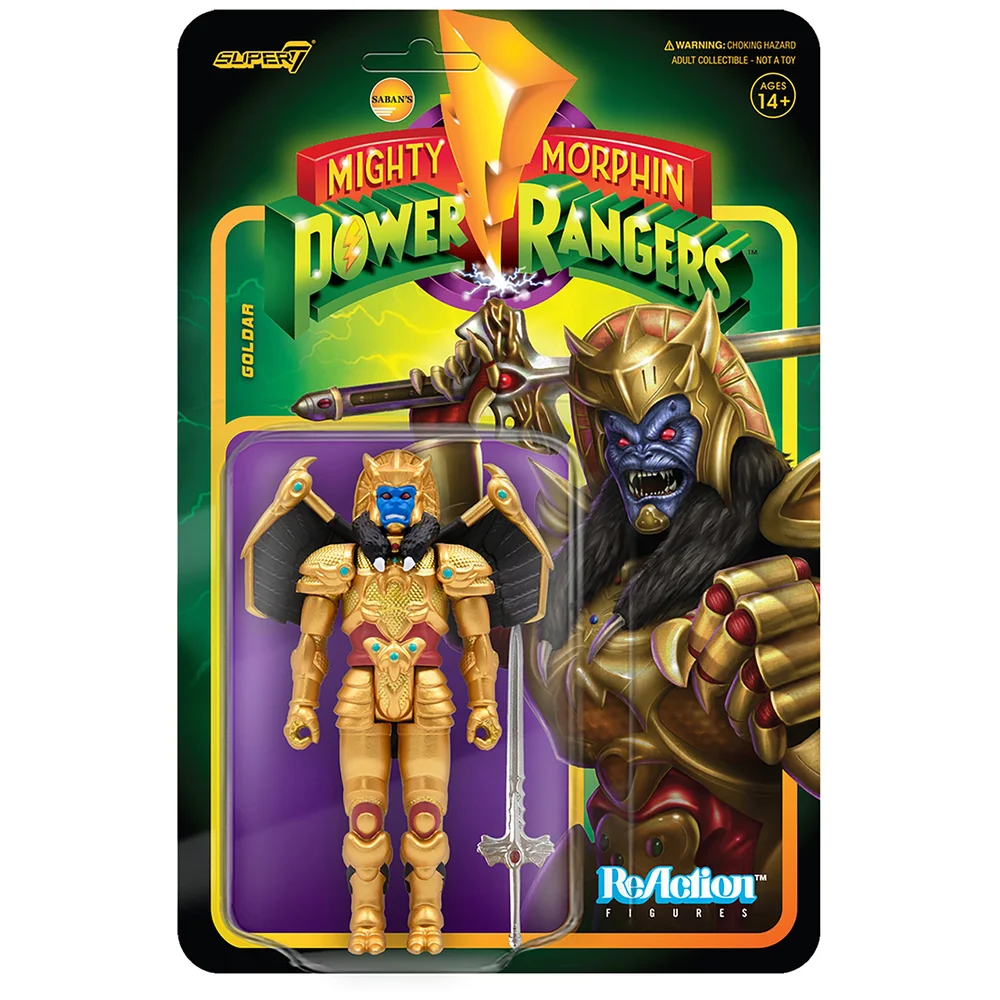 Super7 Mighty Morphin' Power Rangers Reaction Figure - Goldar Image 1