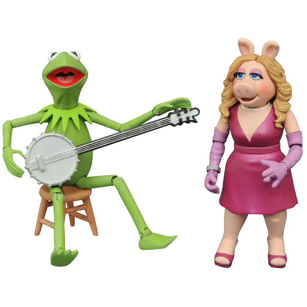 Diamond Select The Muppets Best of Series 1 Kermit and Miss Piggy Action Figures Image 1