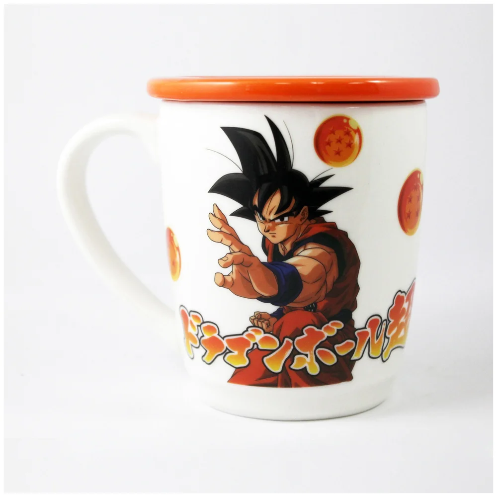 Dragonball Super Goku Mug with Coaster Lid Image 1
