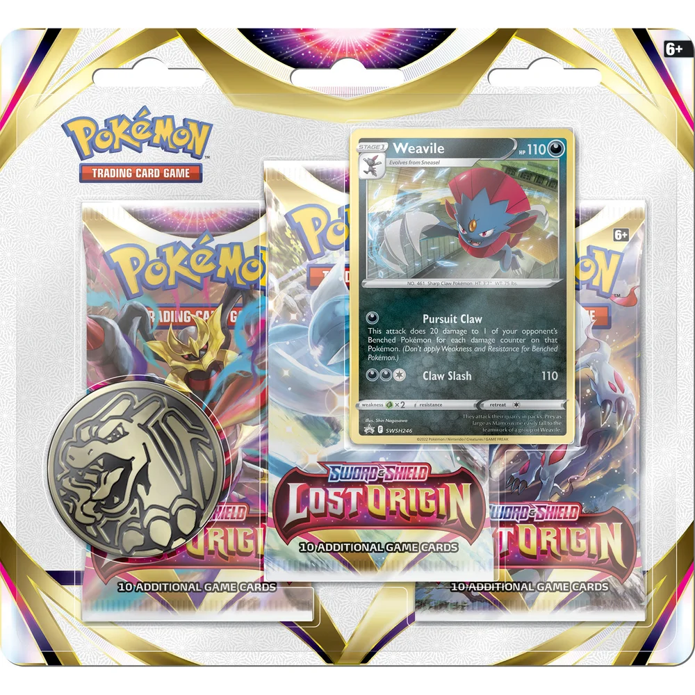 Pokemon TCG Epée et Bouclier 11 Origine Perdue 3-Pack Image 1