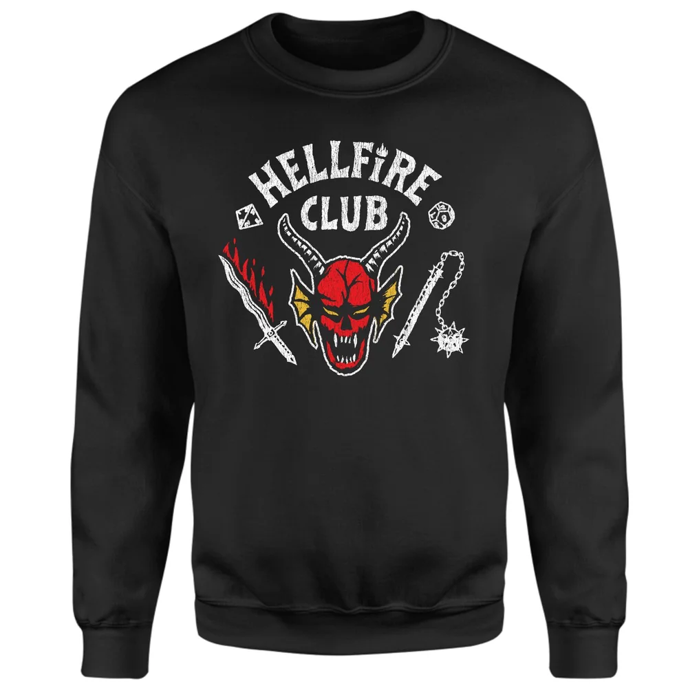 Sweat à capuche Stranger Things Hellfire Club Vintage - Noir - M Image 1