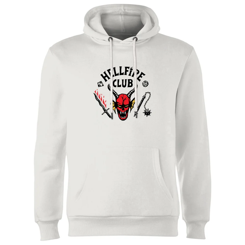 Sweat à capuche Stranger Things Hellfire Club - Blanc - L Image 1