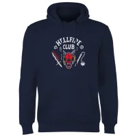 Sweat à capuche Stranger Things Hellfire Club Vintage - Bleu Marine - undefined undefined