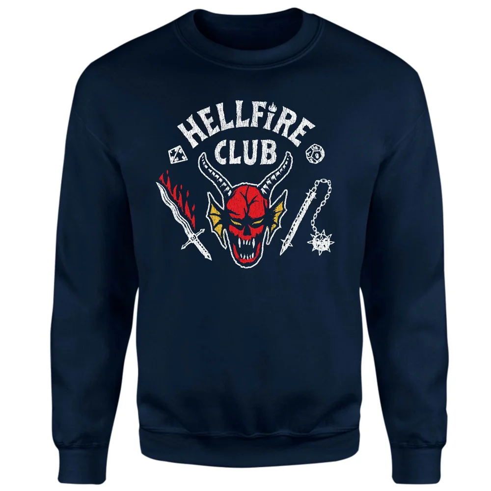 Pull Stranger Things Hellfire Club Vintage - Bleu Marine - S Image 1