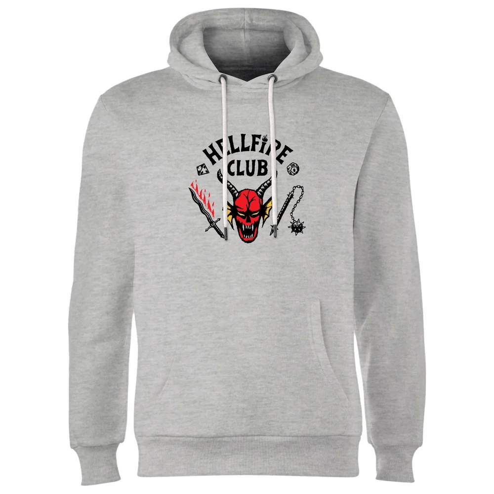 Sweat à capuche Stranger Things Hellfire Club - Gris - S Image 1