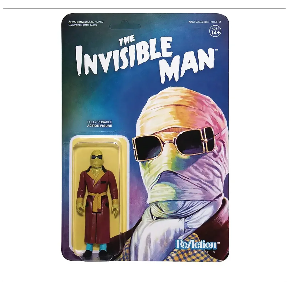 ReAction - 3.75 Inch Action Figure: Universal Monsters / New Series 2 - The Invisible Man Image 1