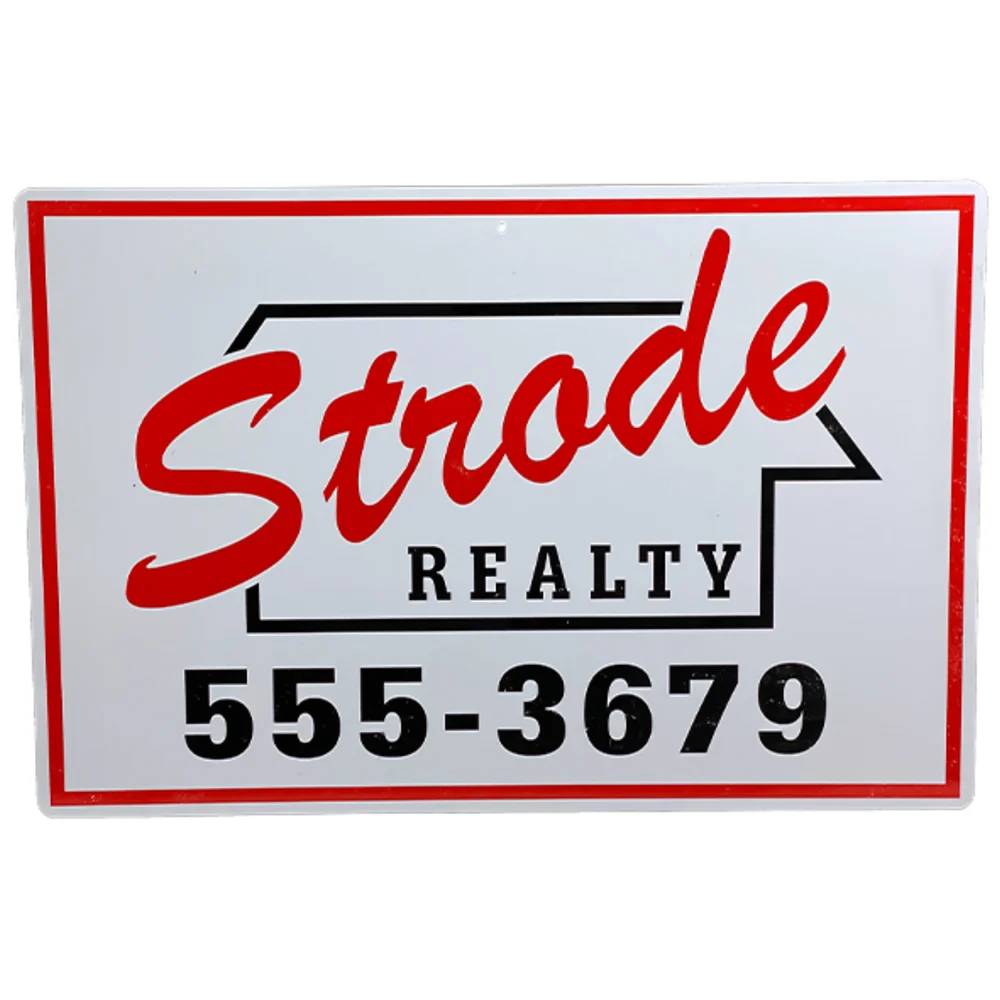 Trick or Treat Studios Halloween (1978) Strode Realty Metal Sign Image 1