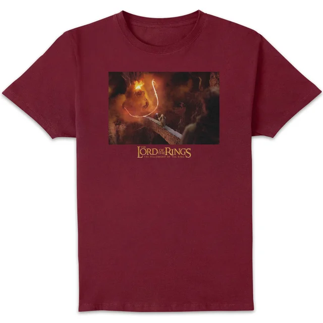 Le Seigneur des Anneaux Vous Ne Passerez Pas T-Shirt Homme - Bordeaux
