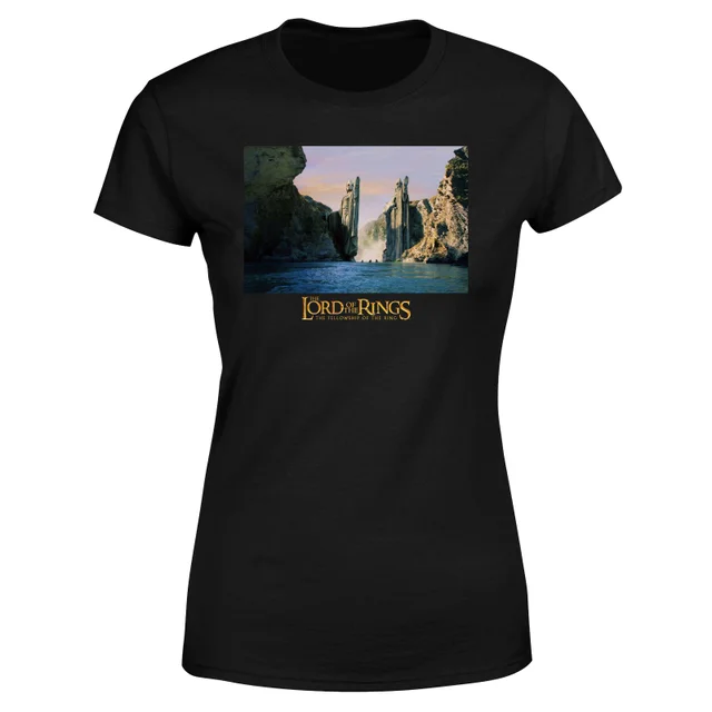 Le Seigneur des Anneaux Argonath T-Shirt Femme - Noir