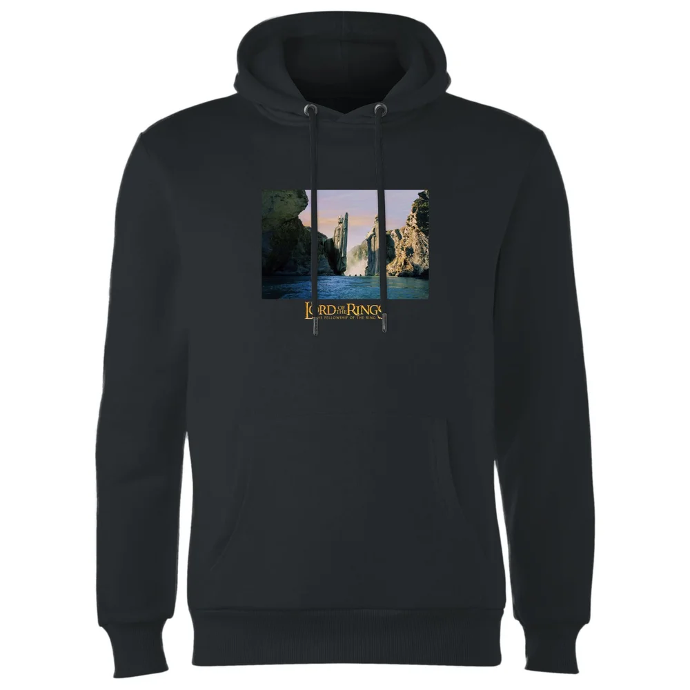 Lord Of The Rings Argonath Hoodie - Black - S Image 1