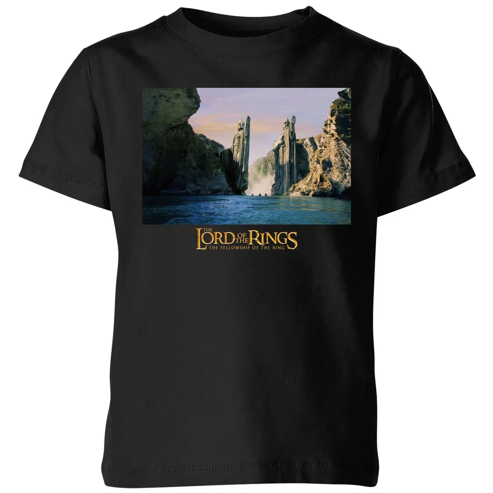 Lord Of The Rings Argonath Kids' T-Shirt - Black - 3-4 ans Image 1