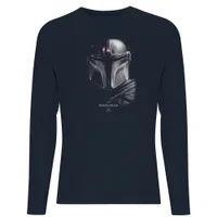 The Mandalorian Poster Men's Long Sleeve T-Shirt - Navy - undefined undefined