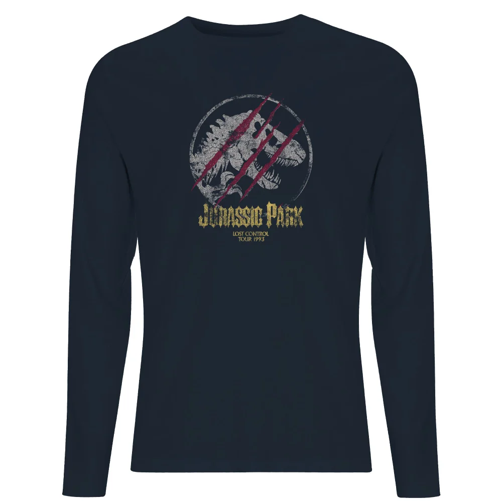Jurassic Park Lost Control Men's Long Sleeve T-Shirt - Navy - XXL Image 1