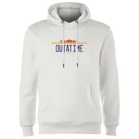Back To The Future Outatime Plate Hoodie - White - undefined undefined