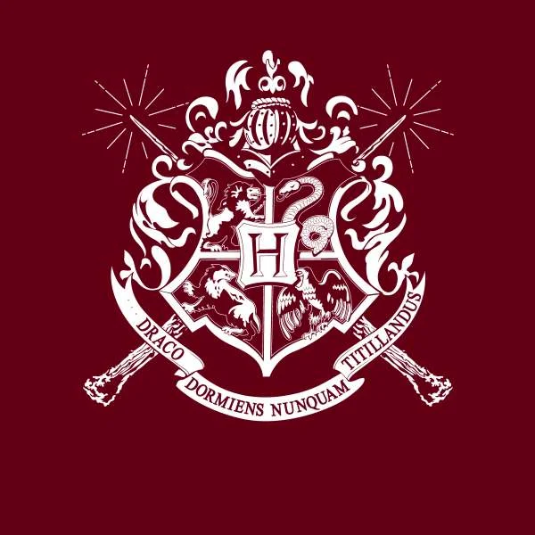 Harry Potter Hogwarts House Crest Hoodie - Burgundy