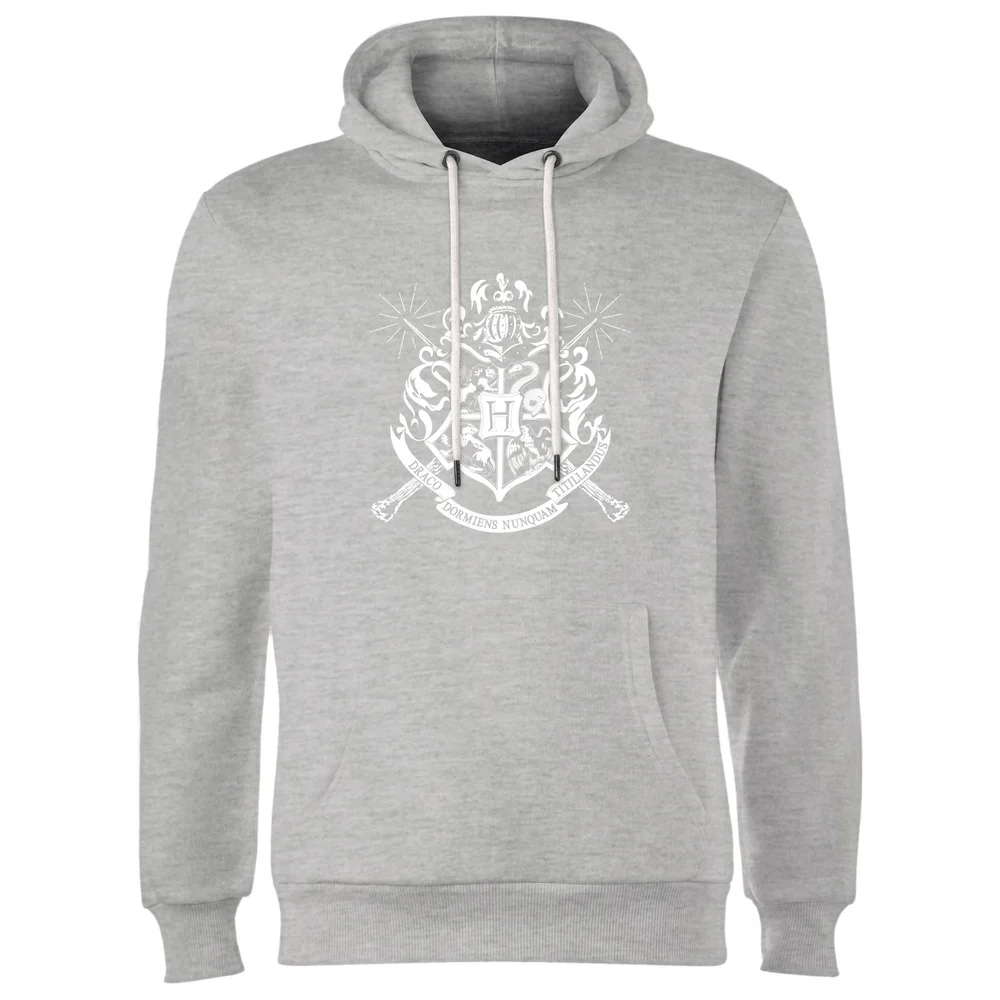 Harry Potter Hogwarts House Crest Hoodie - Grey - S Image 1