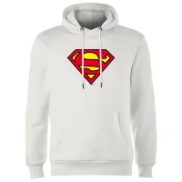 Official Superman Shield Hoodie - White - undefined undefined