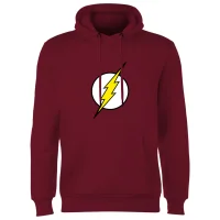 Justice League Flash Logo Hoodie - Burgundy - undefined undefined