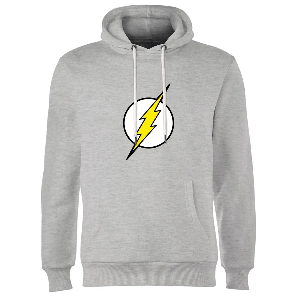 Justice League Flash Logo Hoodie - Grey - S Image 1