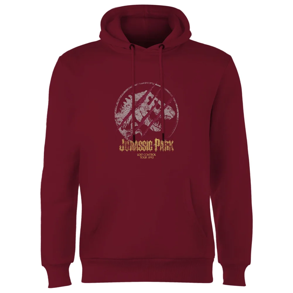 Jurassic Park Lost Control Hoodie - Burgundy - S Image 1