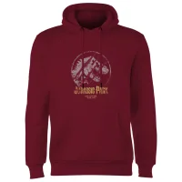 Jurassic Park Lost Control Hoodie - Burgundy - undefined undefined