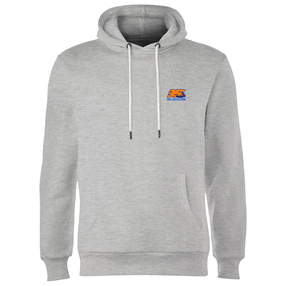 Back To The Future 35 Hill Valley Front Hoodie - Grey - S Image 1