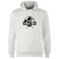 Jurassic Park Logo Hoodie - White - undefined undefined