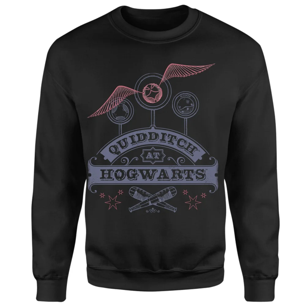 Harry Potter Quidditch At Hogwarts Sweatshirt - Black - S Image 1