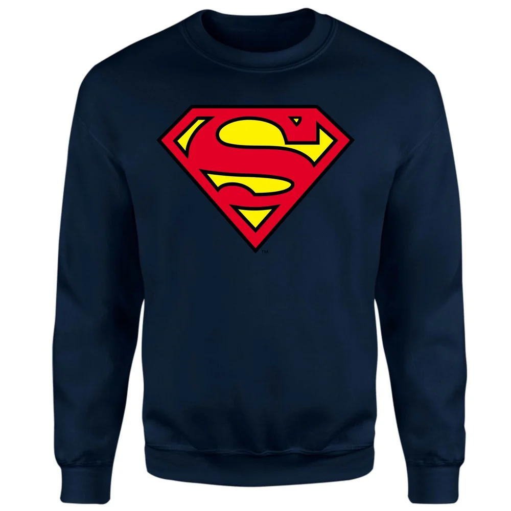 Official Superman Shield Sweatshirt - Navy - S Image 1