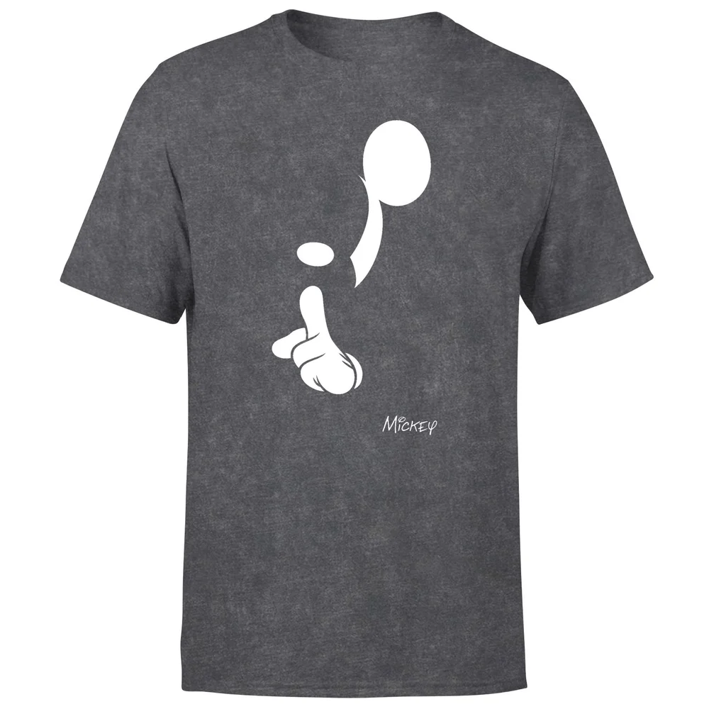 Shush Men's T-Shirt - Black Acid Wash - S - Black Acid Wash Image 1