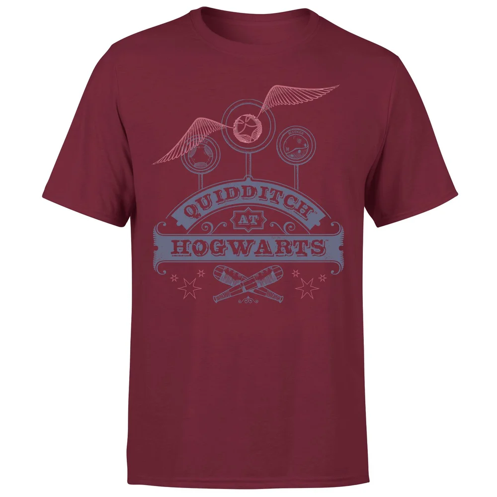 Harry Potter Quidditch At Hogwarts Men's T-Shirt - Burgundy - S Image 1