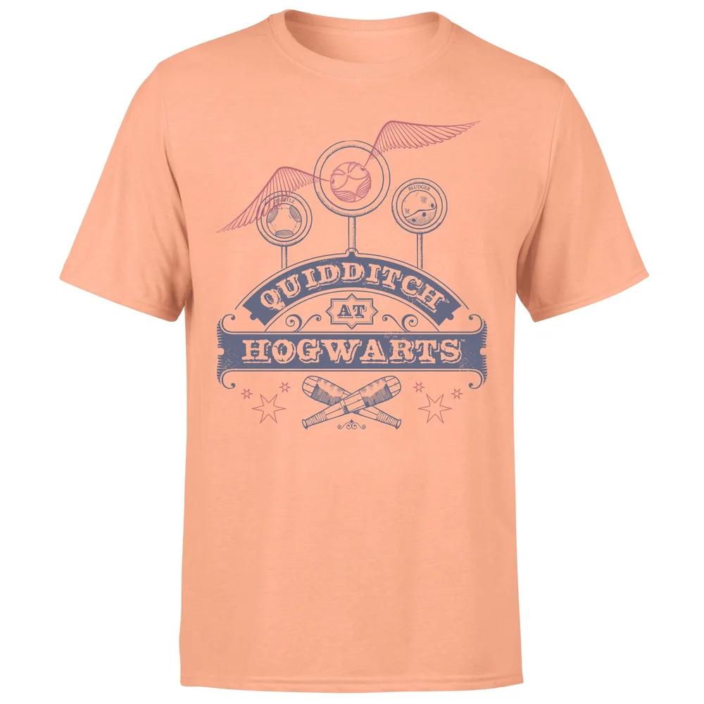 Harry Potter Quidditch At Hogwarts Men's T-Shirt - Coral - XL Image 1