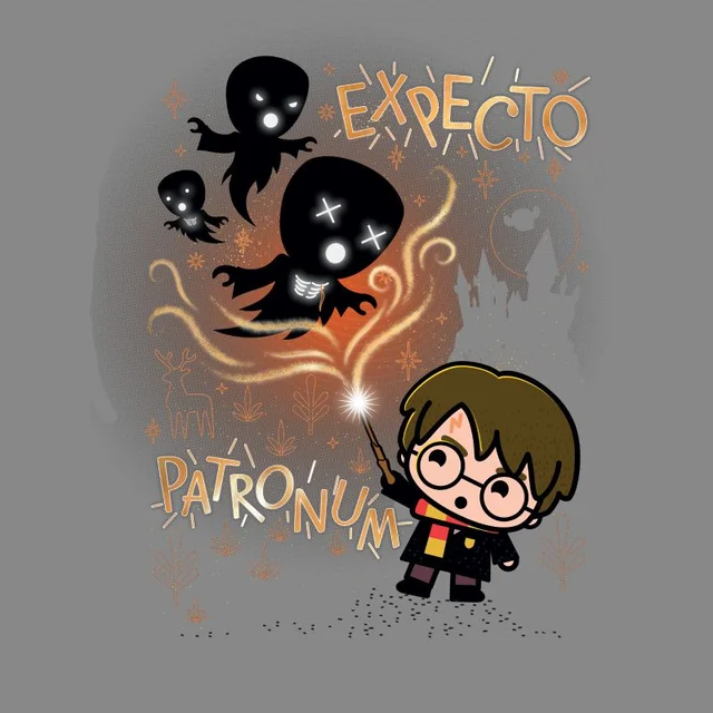 Harry Potter Kids Expecto Patronum Men's T-Shirt - Grey