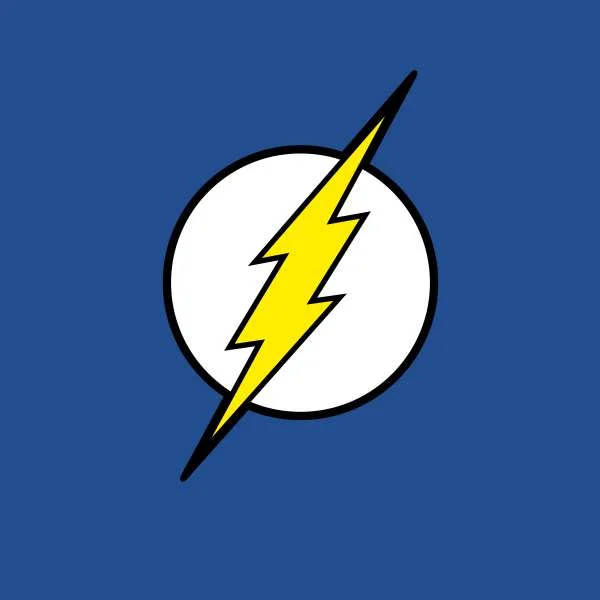 Justice League Flash Logo Men's T-Shirt - Blue