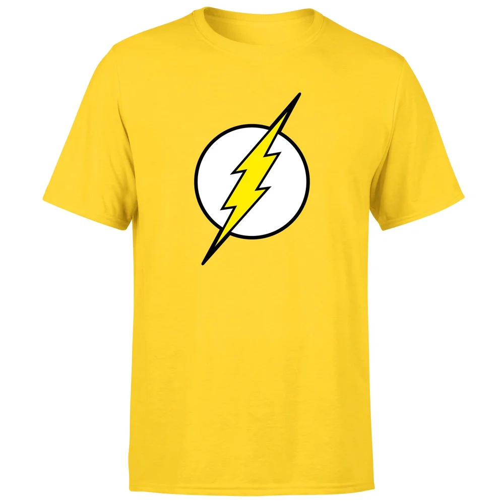 Justice League Flash Logo Men's T-Shirt - Yellow - S Image 1
