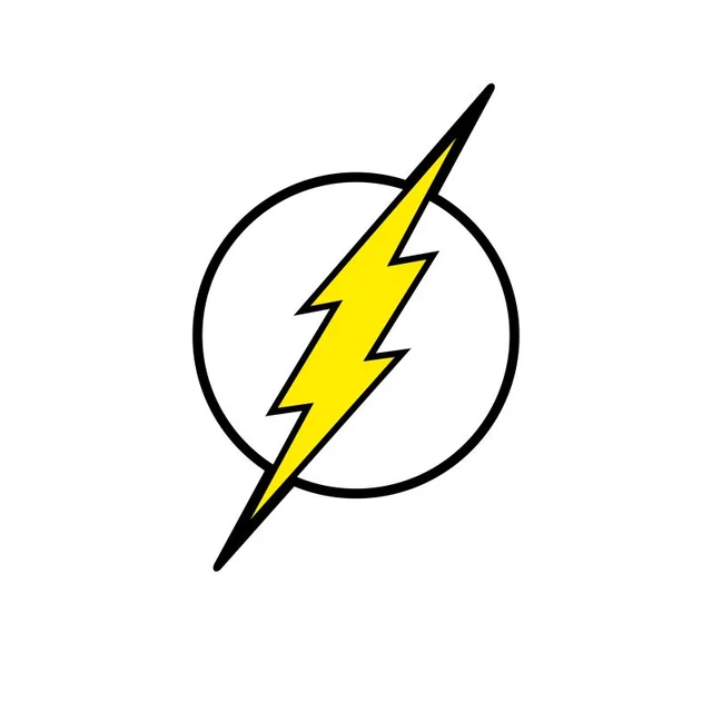 Justice League Flash Logo Men's T-Shirt - Cream