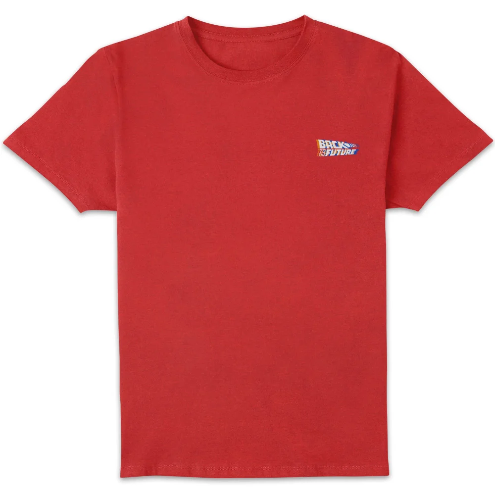 Back To The Future Men's T-Shirt - Red - S Image 1