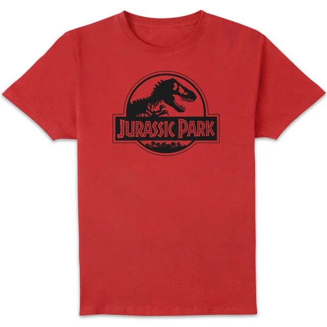 Jurassic Park Logo Men's T-Shirt - Red
