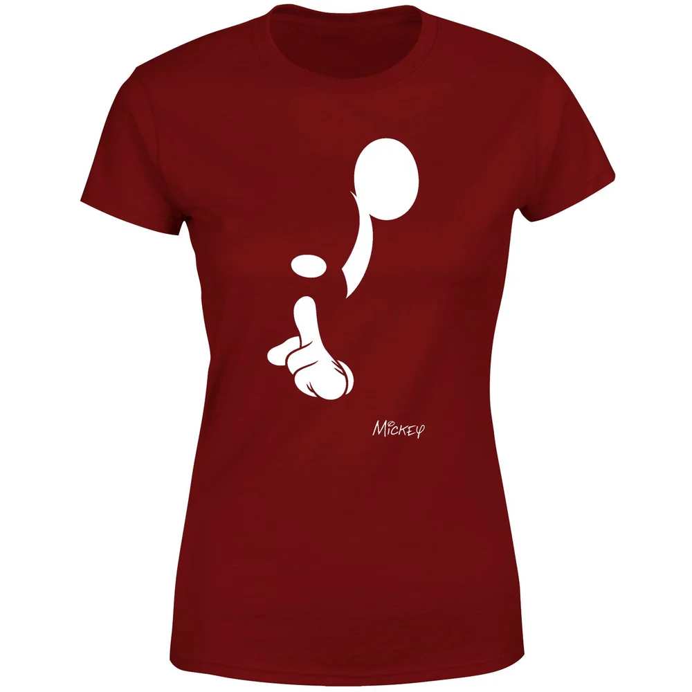 Disney Shush Women's T-Shirt - Burgundy - XS Image 1